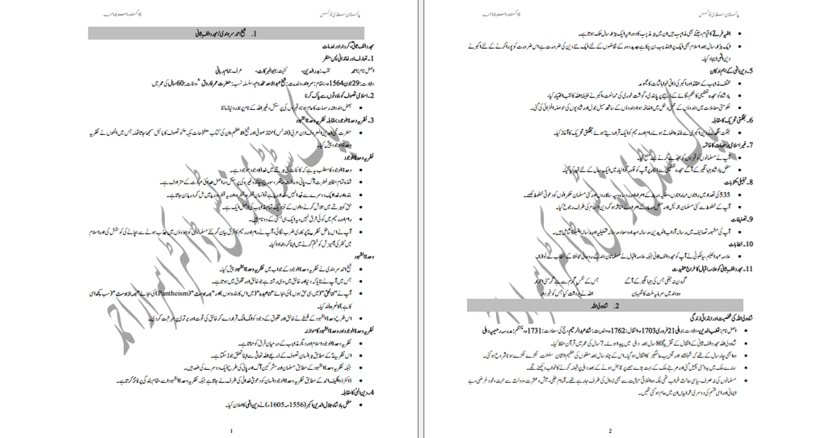 pak-study-notes-ba-b-sc-bs-urdu-by-dr-israr-ahmad